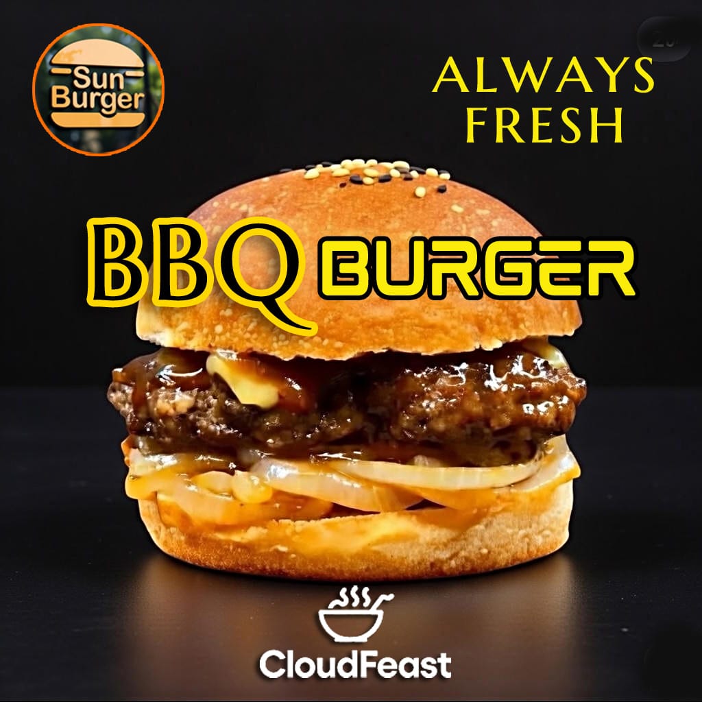 BBQ Burger - Sun Burger (Good for 5 Persons)