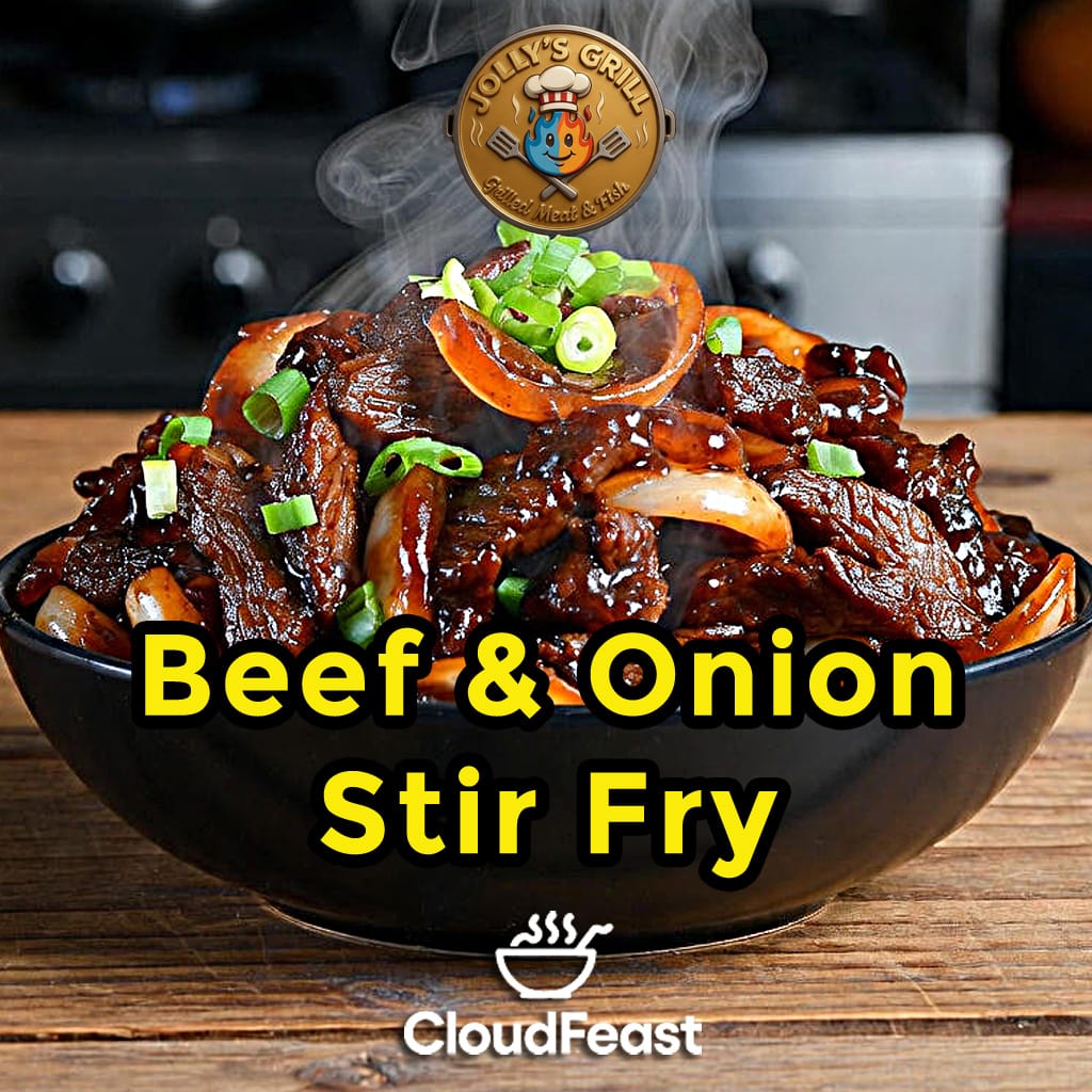 Beef and Onion Stir Fry- Jollys Grill (Good for 5 Persons)