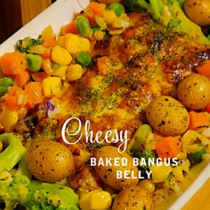 Cheesy Baked Bangus Belly