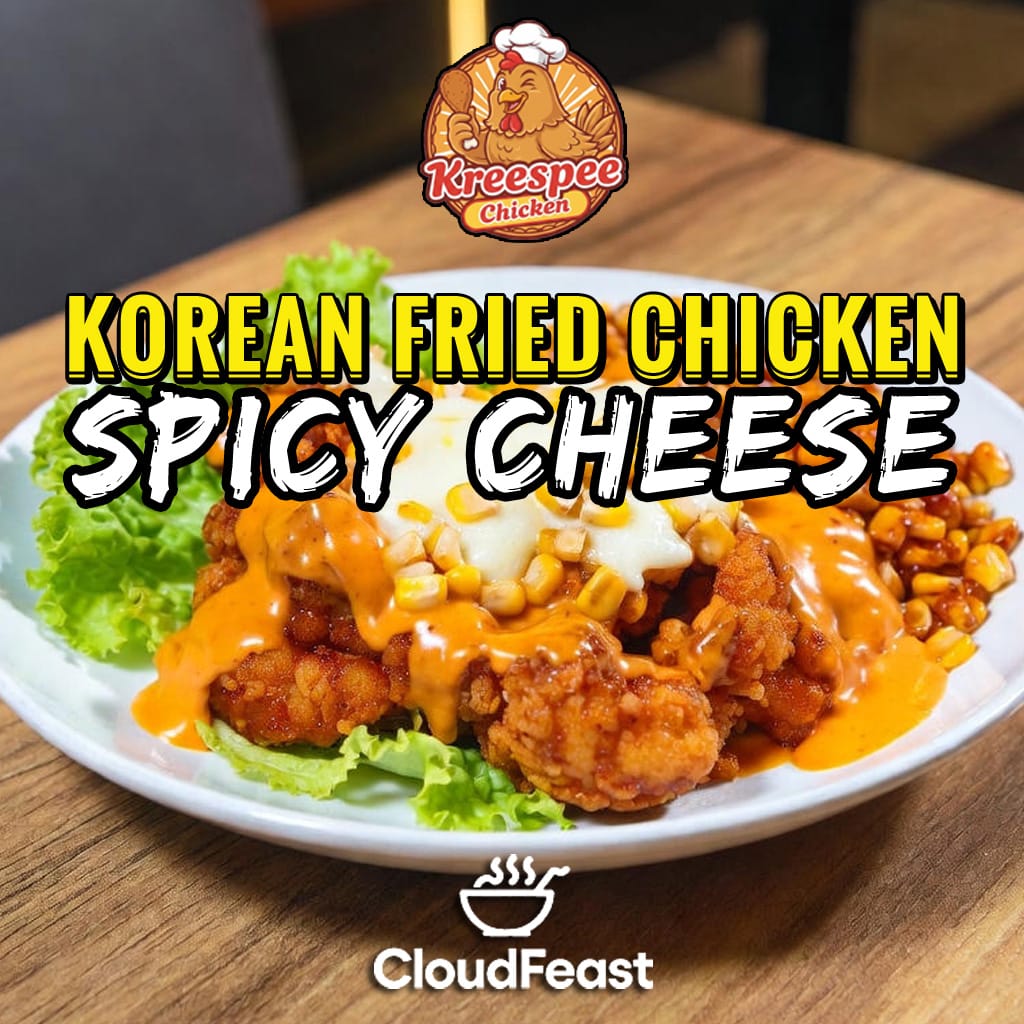 KOREAN FRIED CHICKEN Spicy Cheese (Good for 5 Persons)