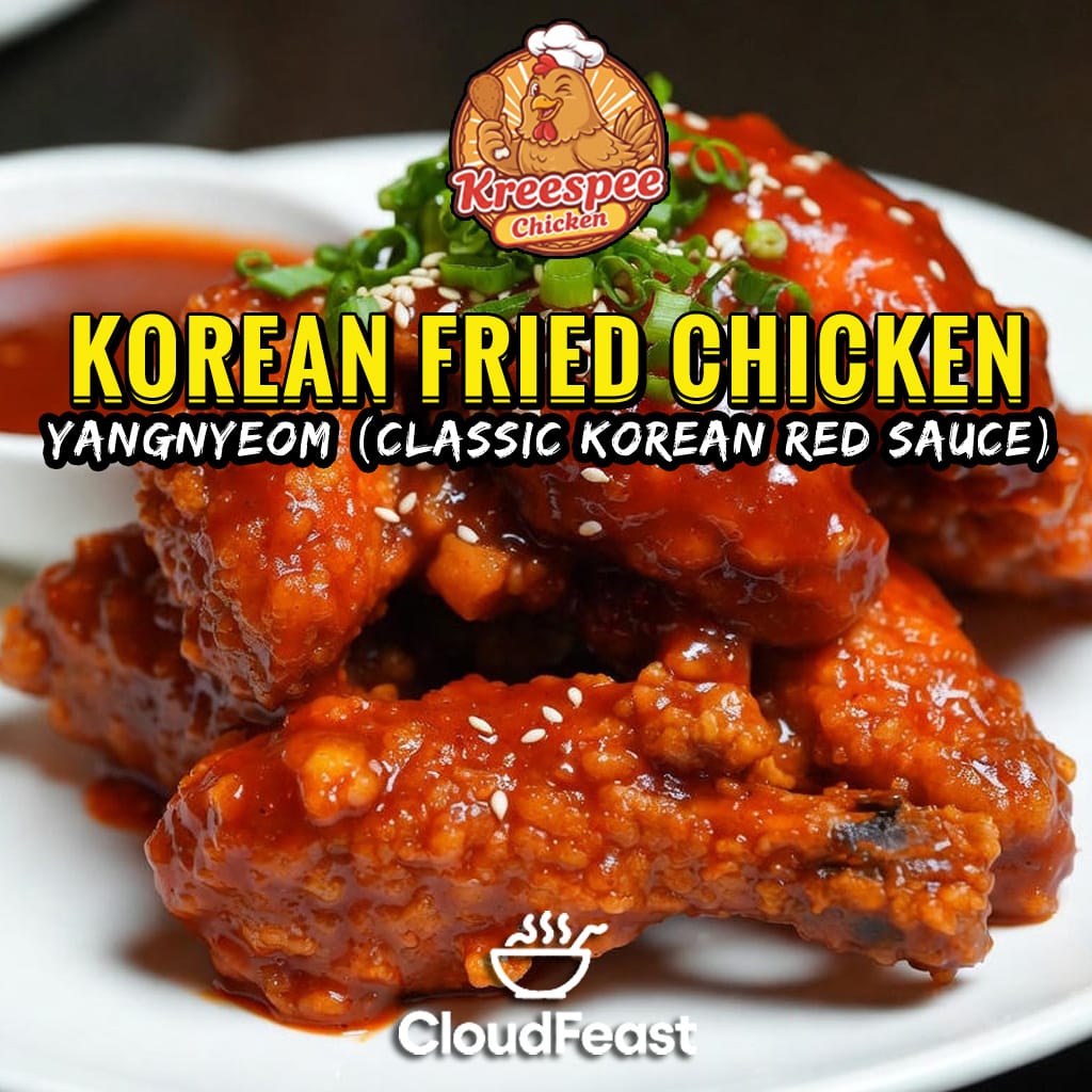 KOREAN FRIED CHICKEN YANGNYEOM (Classic Korean Red Sauce) (Good for 5 Persons)