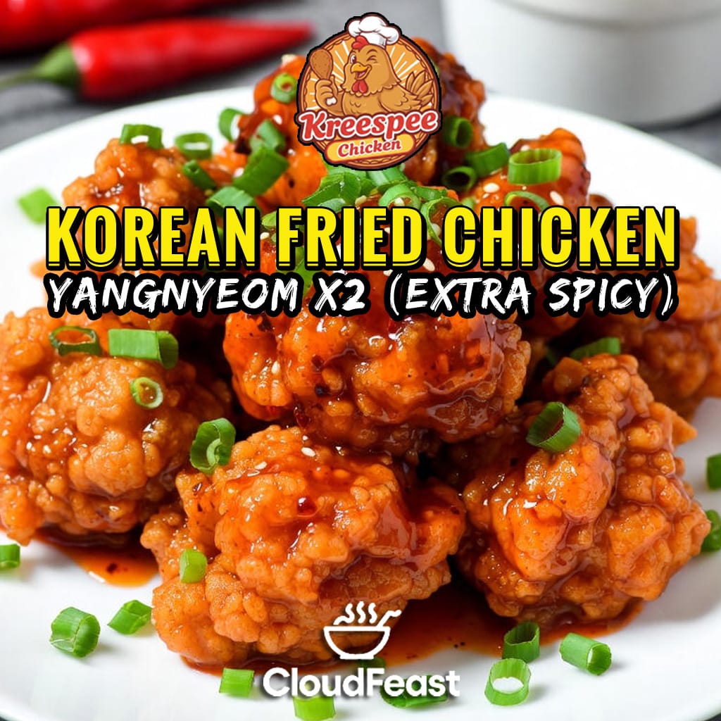 KOREAN FRIED CHICKEN YANGNYEOM x2 (Extra Spicy) (Good for 5 Persons)