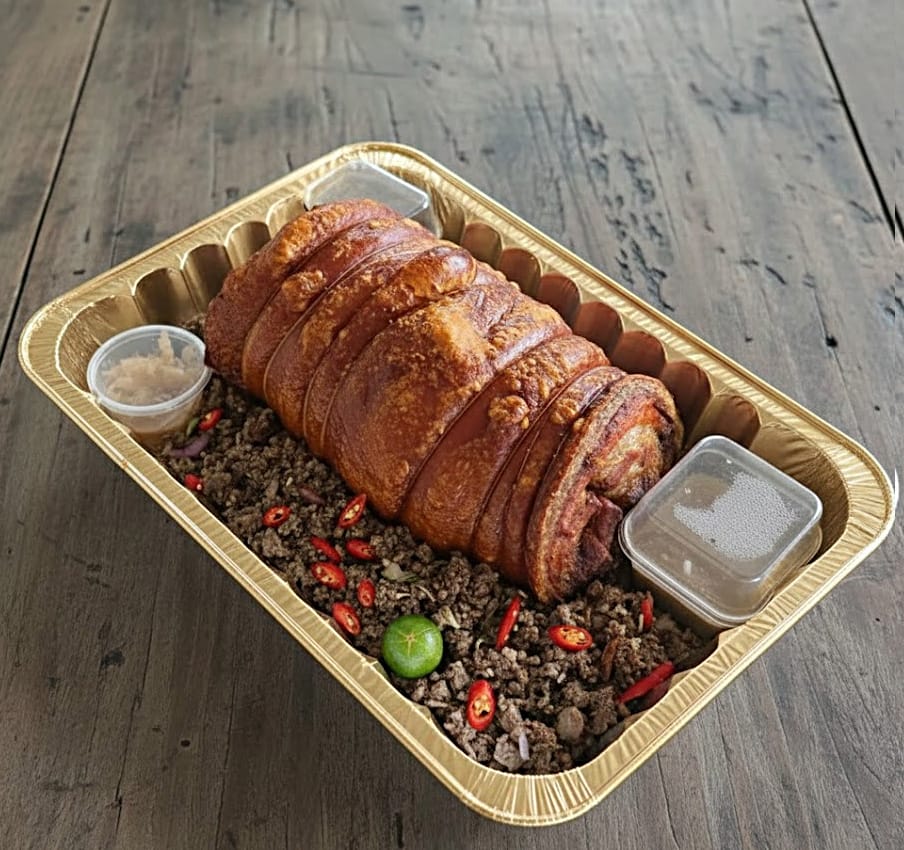Lechon Belly and Pork Sisig Combo