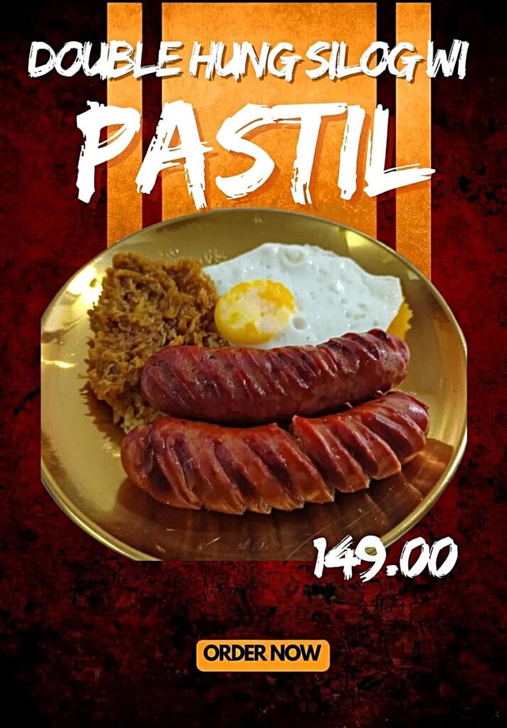 Double HungSilog with Pastil
