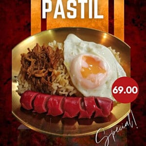 Hotsilog with Pastil