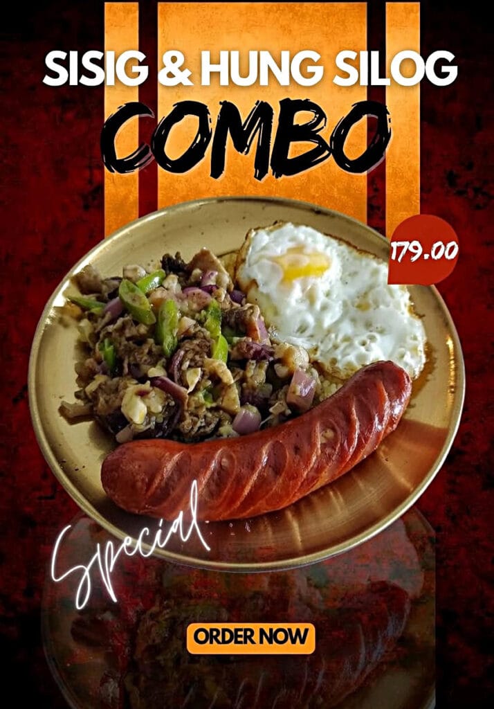 Sisig & HungSilog Combo