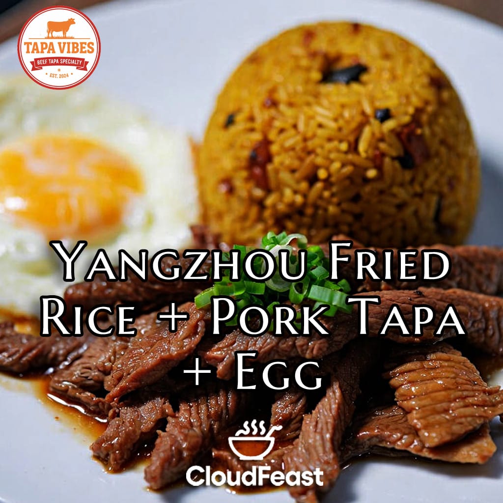 Yangzhou Fried Rice + Pork Tapa + Egg- Tapa Vibes (Good for 5 persons)